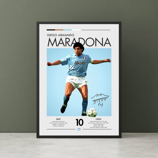 Maradona Poster, Maradona Print