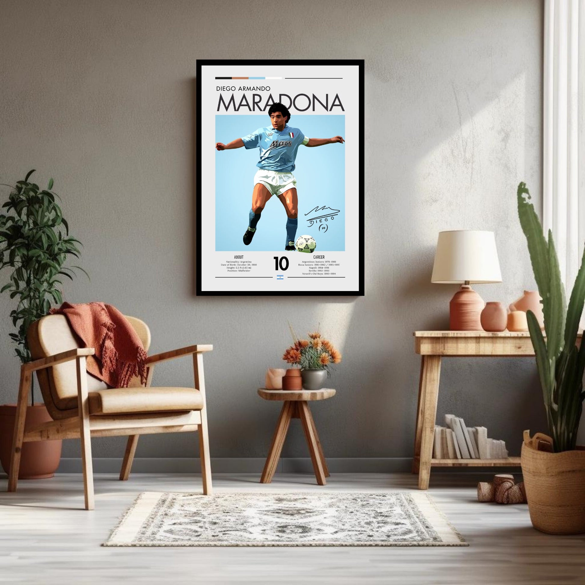 Maradona Poster, Maradona Print