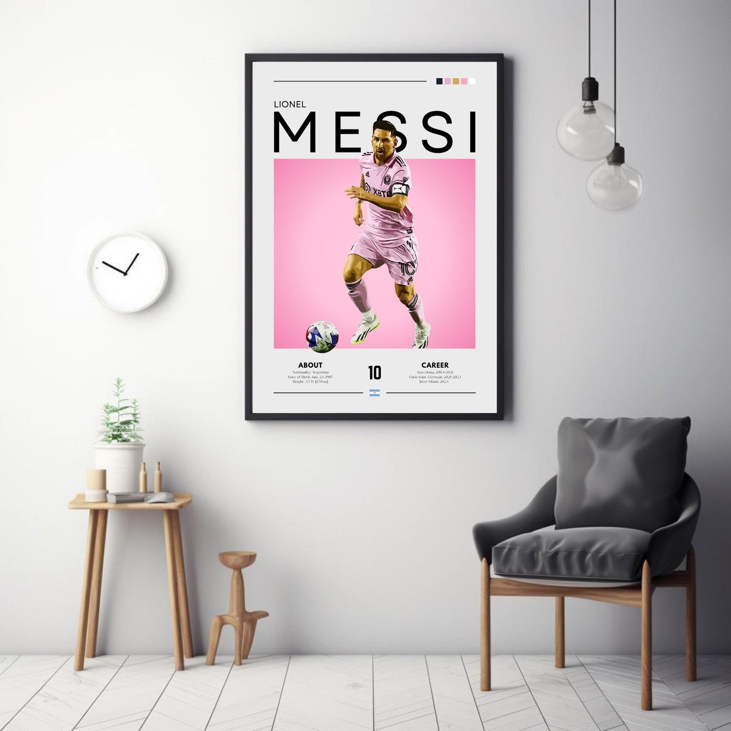 Lionel Messi Inter Miami poster