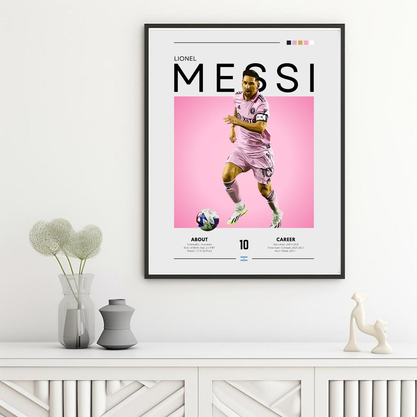 Lionel Messi Inter Miami poster