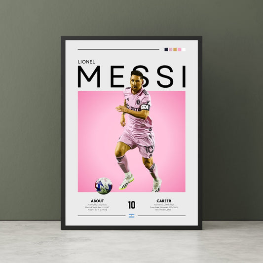Lionel Messi Inter Miami poster